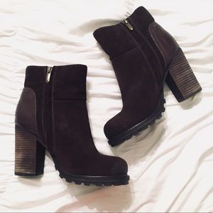 Sam Edelman Chocolate Suede Booties